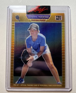 2023 Leaf Pro Set Metal Gold Refractor Catherine Parenteau SP #/199 Pickleball 