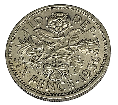 # C2326      GREAT BRITAIN  COIN,       SIXPENCE       1956 - Image 1 of 2