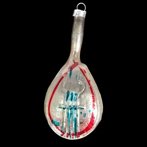 Antique Christmas Ornament Blown Glass Mandolin German Germany Holiday Guitar - Picture 1 of 8