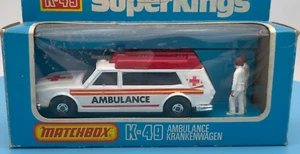 Ambulance Matchbox Super Kings 1974, cod. K-49, en boîte d'origine - Bild 1 von 4