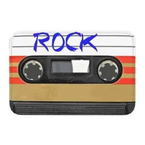 Rock And Roll Music Cassette Front Door Mat Indoor Absorbent Music Lover Doormat - Picture 1 of 31