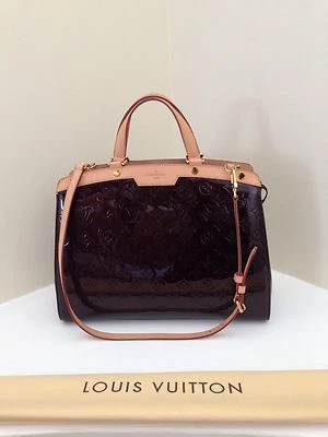 Bolso de Hombro LOUIS VUITTON Vintage Amarante Monograma Cuero Vernis Brea GM Foto 1 de 4