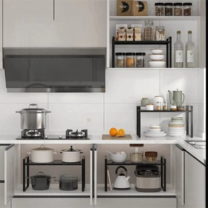 Rice Cooker Retractable Wardrobe Shelf Closet Organizer - Picture 1 of 11