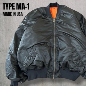 Jerome Cutting NY MA-1 Reversible Flight Jacket Men M Made in USA nylon used - Picture 1 of 16