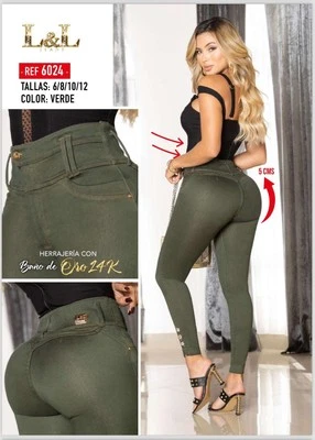 Jeans 100% Colombianos Marca L-L Talla 6 - Imagen 1 de 4