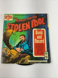 PETER PAN RECORDS 1973 G.I.JOE BOOK & RECORD ' THE SEARCH FOR THE STOLEN IDOL ' - Imagen 1 de 3