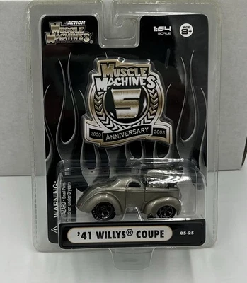 1:64 MUSCLE MACHINES ‘41 WILLYS COUPE 5th ANNIVERSARY EDITION - Image 1 of 4