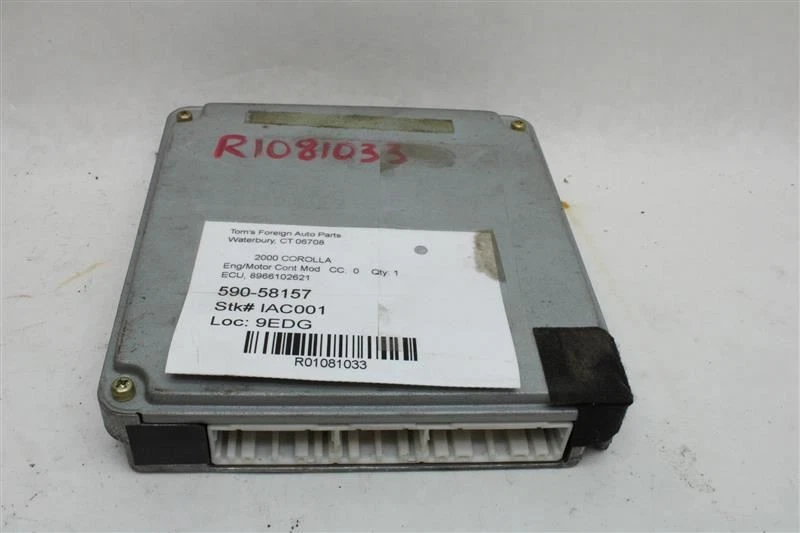 ECU ECM COMPUTER TOYOTA COROLLA 1999 2000 AUTO CALI 8966102621 1081033 - Изображение 1 из 4