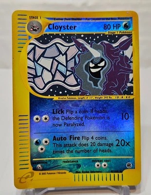 Cloyster 8/165 Reverse Holo Rare Expedition Pokemon 479 - Image 1 of 4