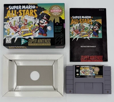 В коробке Super Mario All-Stars Super Nintendo SNES выбор игроков быстрая бесплатная доставка - Изображение 1 из 4