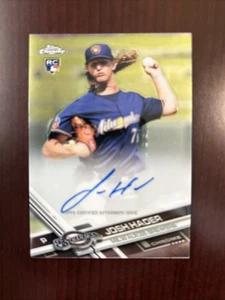 Josh Hader Topps 2017 cromo novato automático - JHA Padres Brewers RC *Como nuevo* - Imagen 1 de 2