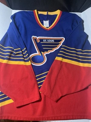 Vtg St Louis Blues CCM NHL ICE Hockey JERSEY CCM BOYS L/XL - Image 1 of 4