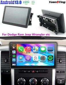 For Jeep Wrangler JK 2007-2016 10.1" Android 13.0 Car Radio Stereo GPS CARPLAY - Picture 1 of 16