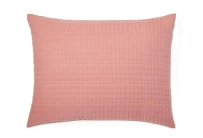 Casaluna Lyocell & Cotton Blend Mauve Matelasse Striped King Size Pillow Sham - Image 1 of 4