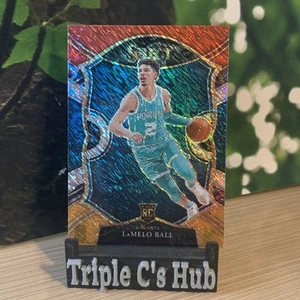 2020-21 Panini Select Lamelo Ball RC #63 Red/Blue/Orange Shimmer Prizm Rookie - Bild 1 von 3