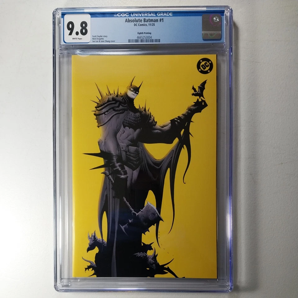 Absolute Batman #1 Eighth Printing Jae Lee Cardstock Variant Cover (DC Comics November 2025)