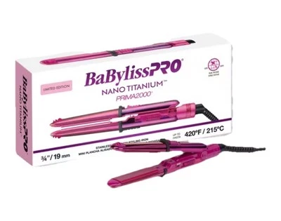 BaByliss PRO Nano Titanium Prima 2000 Ionic Straightener  3/4" LIMITED EDITION - Image 1 of 2