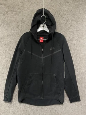 Nike Tech Fleece Hoodie Mens Small Black Windrunner Jacket Full Zip 805144-010 - Image 1 of 4