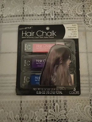 Hair Chalk next style 临时发色 蓝色/粉色/紫色 全新 — 第 1/2 张图片