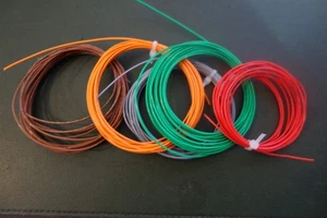 51 Feet 22 Awg Stranded 600V Silver Plate Mil Spec Teflon/ PTFE Wire Assortment - Picture 1 of 1