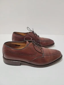 Allen Edmonds "Kingsley" Brown Oxford Shoes Made in USA - Mens 7.5 D - Picture 1 of 8