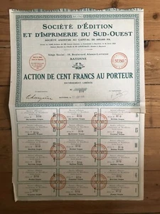 EDITION & IMPRIMERIE du SUD-OUEST (BAYONNE 64) (H) - Picture 1 of 1