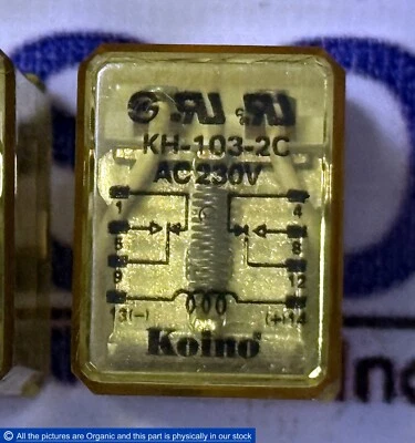 Koino KH-103-2C AC 230V General Purpose Mini Power Relay KH1032C DPDT - Image 1 of 4