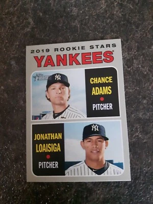 2019 Topps Rookie Stars Chance Adams Jonathan Loaisiga RC Card# 189 - Image 1 of 2