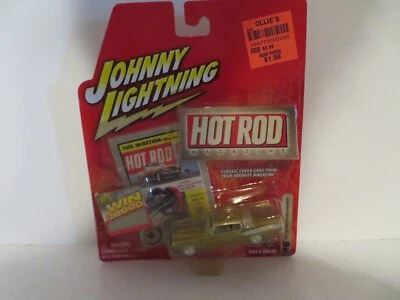 Johnny Lightning Hot Rod Magazine #6 1957 Studebaker Golden Hawk MOC - Image 1 of 3