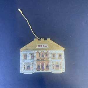 Bing & Grondahl Christmas Ornament "Circa 1910 Eclectic" 2-Sided 3-D House - Picture 1 of 10