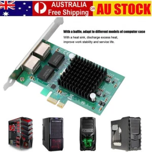 Fr Intel 82575EB PCI-E X1 Dual Port Gigabit Ethernet Server Adapter Network Card - Picture 1 of 10