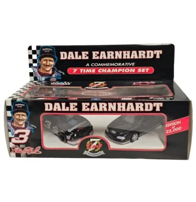 Dale Earnhardt 7-Time Champion 1:25 GM Goodwrech Lumina Diecast, 2 Car Set - NEW - Image 1 of 4