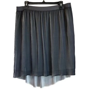 Apt 9 Womens XL Black WhiteTie Style Skirt Hi/Low Hem Career Wear - Picture 1 of 15