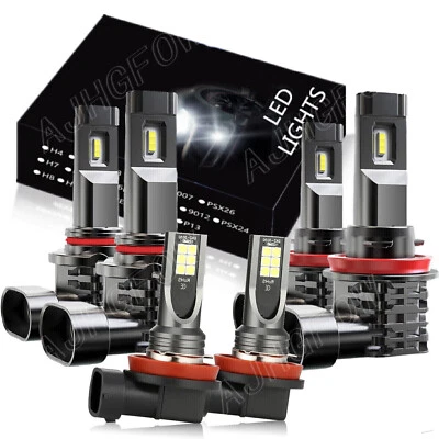 For Toyota 4Runner 2010-2020 - Front LED Headlight Hi/Lo+Fog Light Bulbs Kit - Image 1 of 4