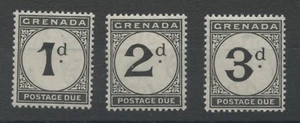 Grenada SGD11,13,14 1921 1d to 3d Postage Due Mounted Mint P14 - Picture 1 of 1