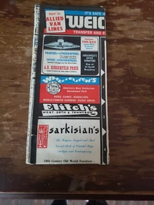1970's Vintage Denver Colorado Street Map w/DOWNTOWN - Imagen 1 de 4