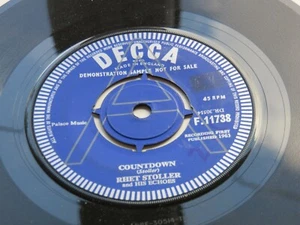 RHET STOLLER ORIGINAL 1963  DECCA DEMO  SAMPLE RECORD    COUNTDOWN - Imagen 1 de 4