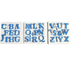 Alphabet for Chocolate Chocolate Mold Letters Molds Alphabet Mould Fondant Tool - Picture 1 of 9