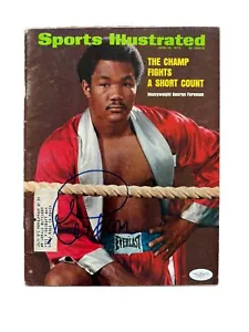 George Foreman (June 18th 1973) Signed Sports Illustrated Magazine JSA - Picture 1 of 2