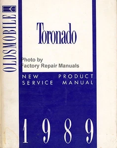 Oldsmobile Toronado 1989 producto nuevo manual de servicio de fábrica reparación original de taller - Imagen 1 de 2