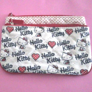 Hello Kitty mini Bag Pouch Heart Quilt SANRIO kawaii New Japan - Picture 1 of 2