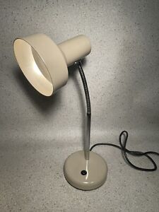 Flexi Neck Light table lamp retro vintage desk home decor mushroom colour