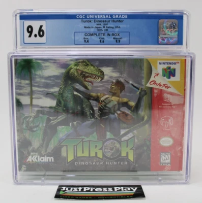Turok: Dinosaur Hunter Nintendo 64 N64 CIB CGC Graded 9.6 w/ 9.9 Manual! - Image 1 of 4
