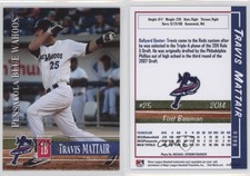 2014 Grandstand Pensacola Blue Wahoos Travis Mattair #25