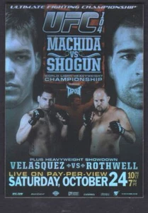 Póster de lucha Topps UFC 2010 revisión Lyoto Machida/Mauricio Rua #FPR-UFC104 - Imagen 1 de 2