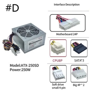 PC Power Supply 300SD 200SD 200W/250W/300W/350W for Gaming Computers - Afbeelding 1 van 16