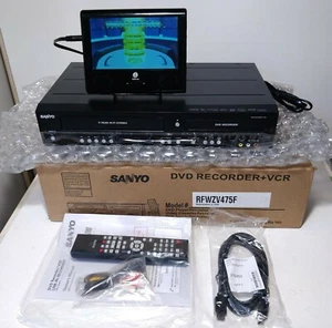 Sanyo FWZV475F DVD Recorder + HDMI VHS/VCR Combo Bundle unbenutzt generalüberholt NOS Neu - Bild 1 von 12