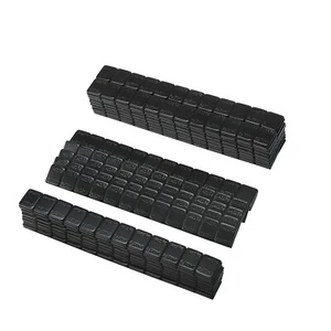 1BOX 1/4 OZ BLACK TIRE WHEEL BALANCING WEIGHTS STICK-ON ADHESIVE 360PCS - Picture 1 of 4