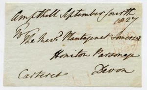Freifront 1829 signiert 2. Baron Carteret, George Thynne. MP für Weobly - Bild 1 von 2