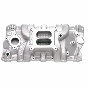 EDELBROCK #7101 PERFORMER COLLETTORE ASPIRAZIONE GIRI PER SMALL BLOCK CHEVY 1955-1986 - Foto 1 di 6